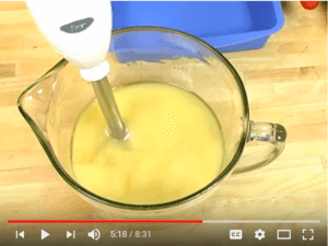 How to Make Soap - Mixing Lye Water and Oil with Stick Blender